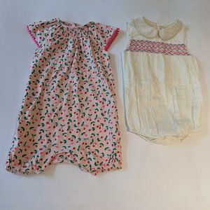 Mini Boden Summer romper and bubble outfit
